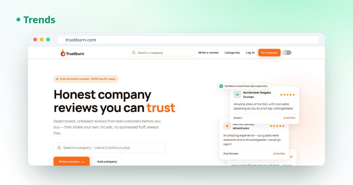 The complete guide to growing your business on Trustburn.
